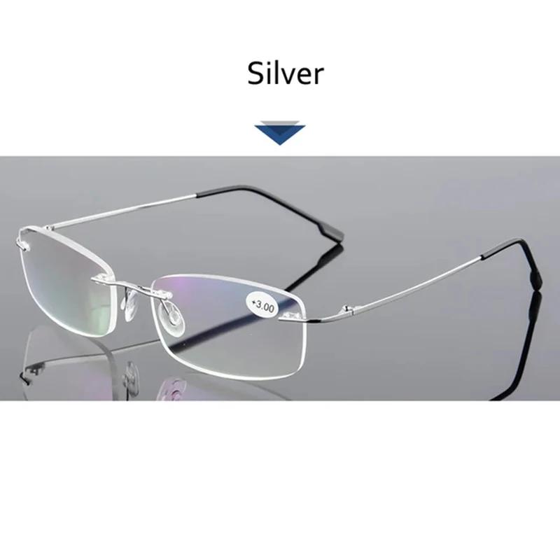 May Flower-Lunettes de lecture sans monture en titane pour hommes et femmes, blocage de la lumière b