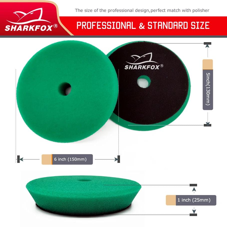 Sharkfox 3 "(80mm)/5" (125mm)/6 "(150mm) Kit de tampons éponge de polissage pour polisseuse de voitu