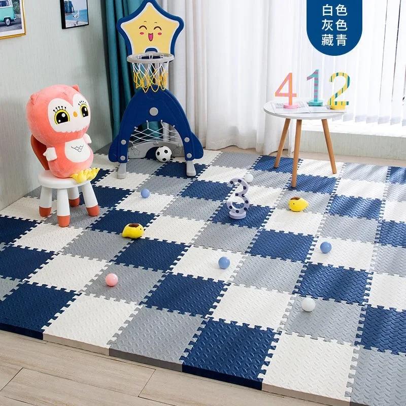 Tapis de jeu en mousse pour bébé, 12 pièces, tapis de Puzzle pour enfants, carreaux d'exercice imbri