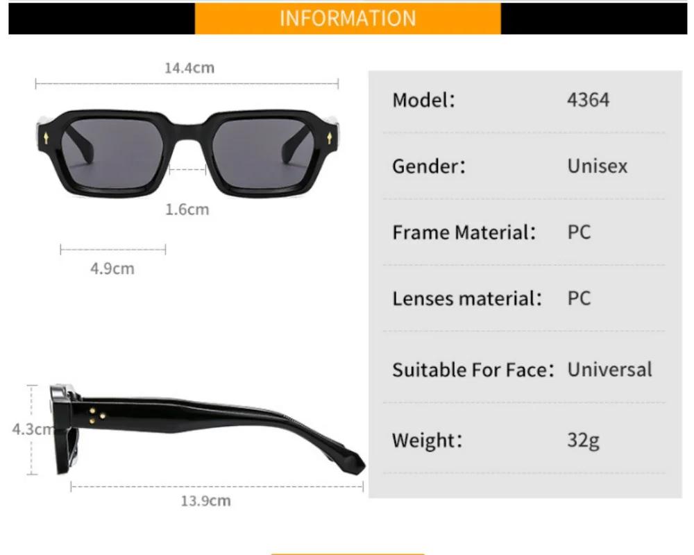 Nouvelle mode petites lunettes de soleil carrées pour femmes hommes Design moderne rétro Double coul