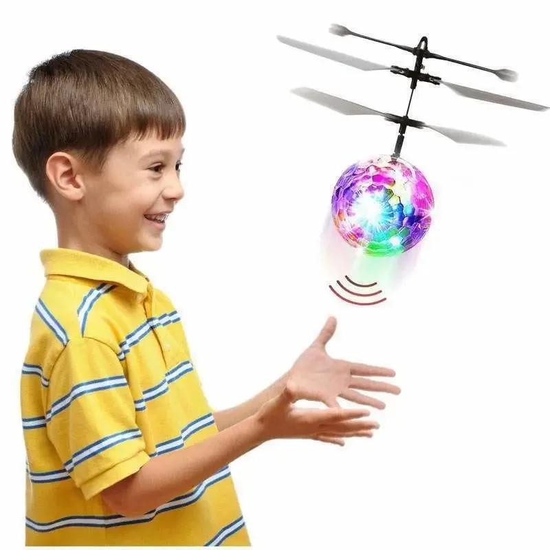 Boule de cristal à Suspension lumineuse Led, Induction infrarouge, contrôle des gestes RC, jouets lu