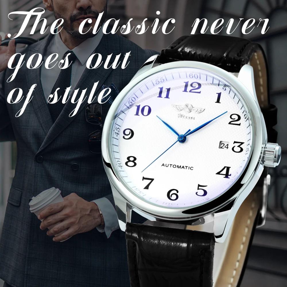 WINNER – montre d'affaires pour hommes, classique, rétro, automatique, mécanique, marque de luxe, br