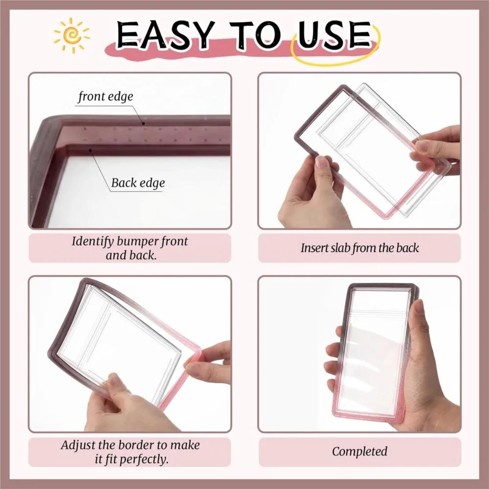 Étui de protection antichoc en silicone TPU dégradé 35PT pour cartes gradées, idéal pour l'affichage