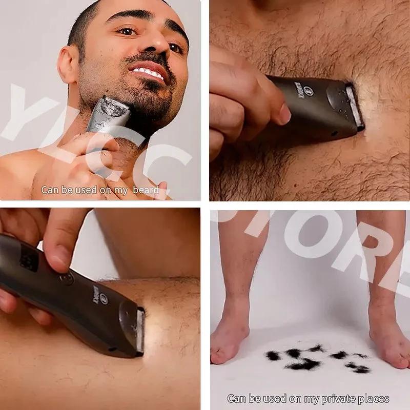 InDispensPubic-Rasoir électrique pour hommes, tondeuse à l'aine, rasoir masculin pour zones sensible