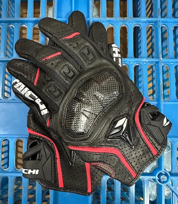 Gants de Moto en cuir véritable pour hommes, gants de course de Motocross RST390 391, printemps-auto