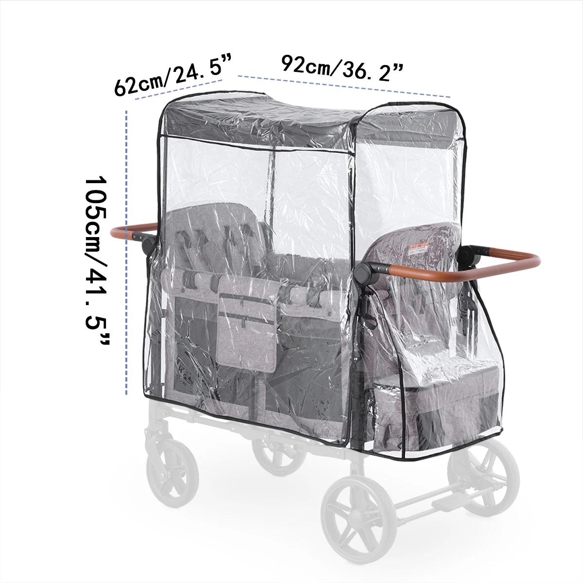 Juste de Pluie pour Poussette W4, Façade Légère Originale, Compatible avec WONDERFOLD W4, Protection