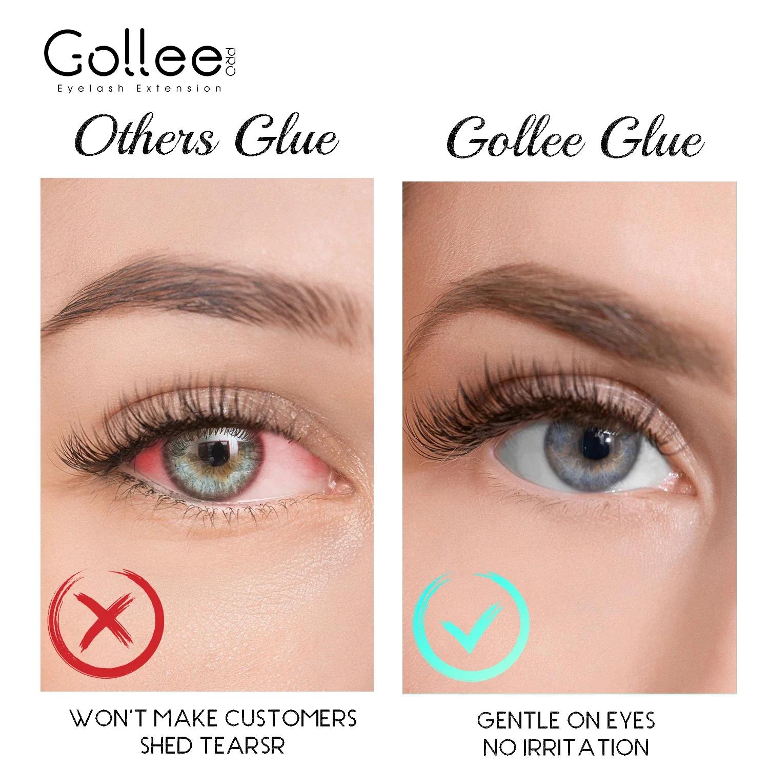 Gollee 0.5s sec global adaptabilité utiliser colle d'extension de cils étanche 6-8 semaines longue r