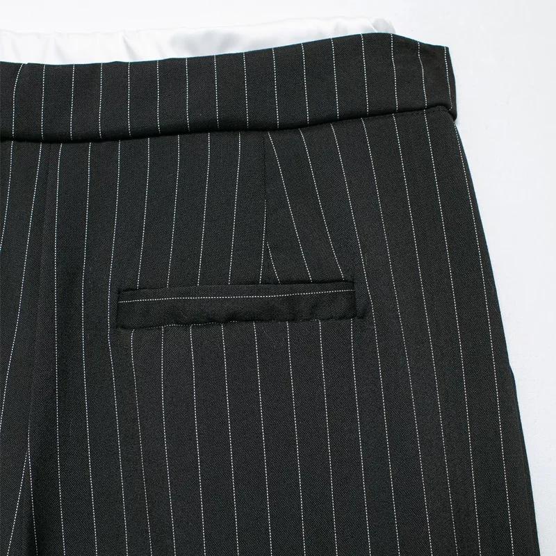 HXAO 2024 pantalons pour femmes Baggy pantalons larges femme mode pantalon noir décontracté taille h