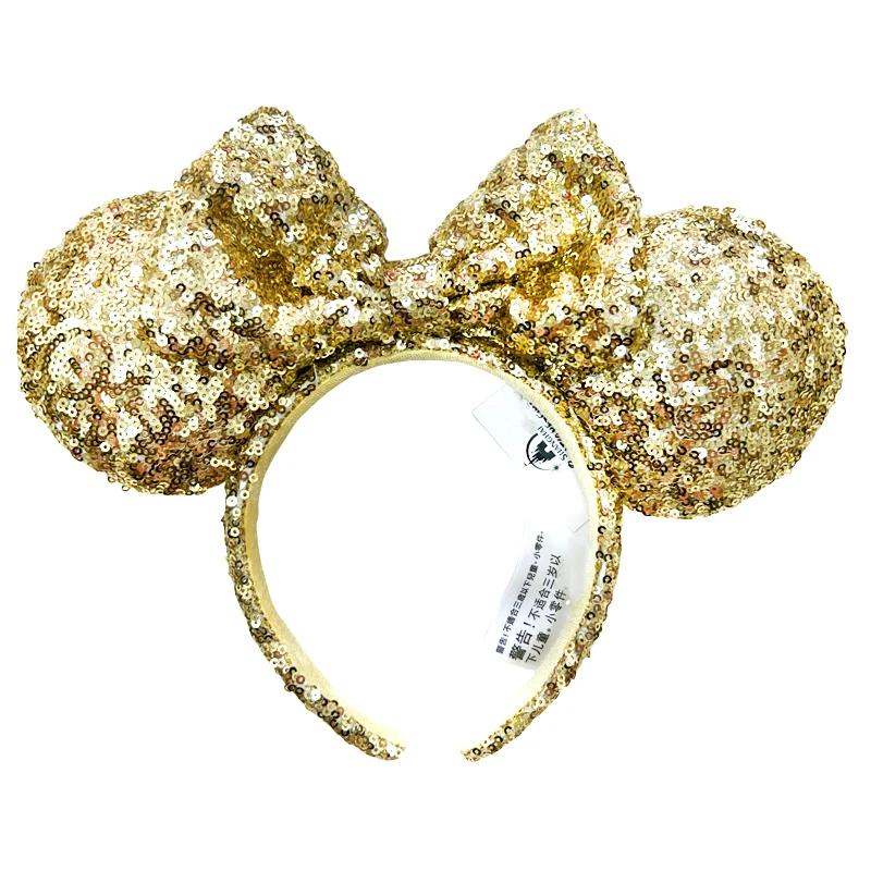 Mikcey souris oreille bandeaux arc paillettes bandeaux cheveux accessoires paillettes fête noël Hall