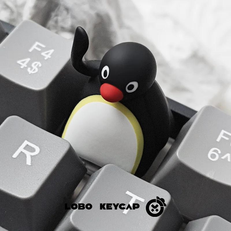 Série Pingu amusante, Expressions multiples, clavier mécanique de Style pingouin mignon, remplacemen