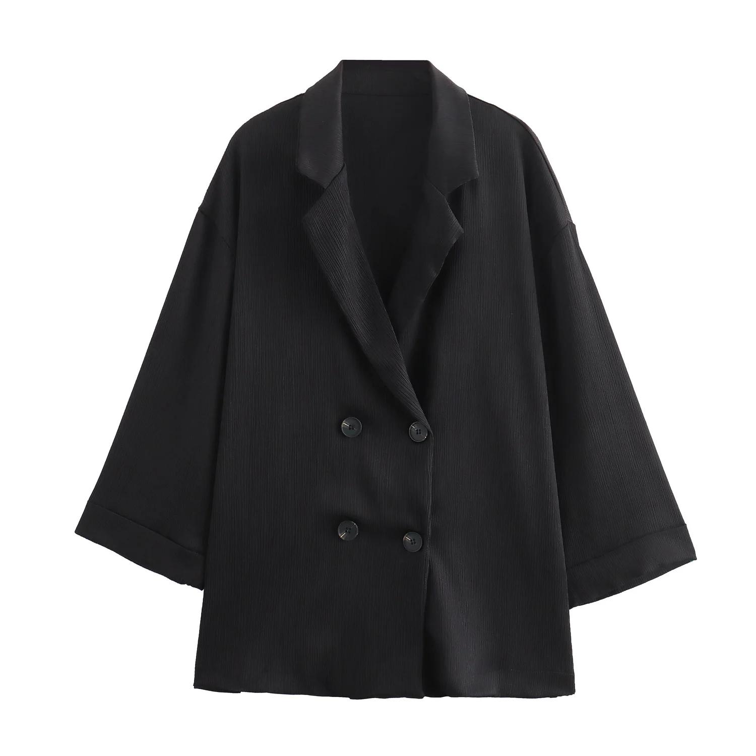 Ensemble veste et pantalon décontractés pour femmes, déformés, trempés, à la mode, style européen et