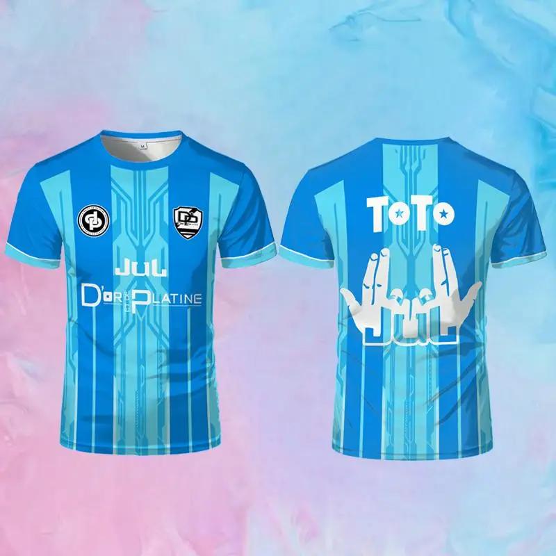 Toto Ninetta Maillot Jul Jersey Rapper français Co-branded Juldtp Chemise de football respirante Gar