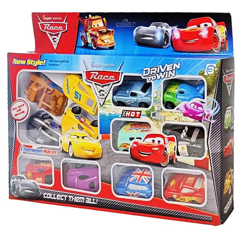 Mini voiture originale Disney Pixar, voiture 3 Lightning McQueen, voiture à rebond en PVC, modèle de