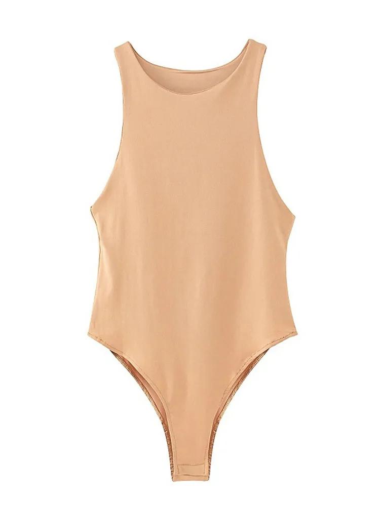 Été solide sexy moulante femmes body femme 4 couleur vert mince body décontracté chic dame club cour
