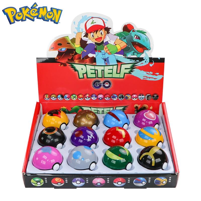 Pokemon Poke Ball Figure Jouets, Anime Pikachu, Pocket Monster, Pet Elf PVC Figurine, Action Collect