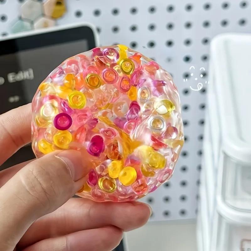 Boules Squishy perles de glace jouet à presser Super doux Mochi Fidget jouets jouet à rebond lent po