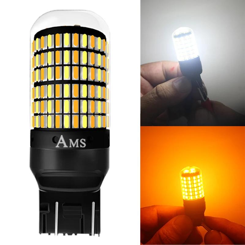 Lampe de Signalisation LED P21w 7443 3157, Ampoule 168smd Canbus, enquêter de Freinage 1157, Bay15d 