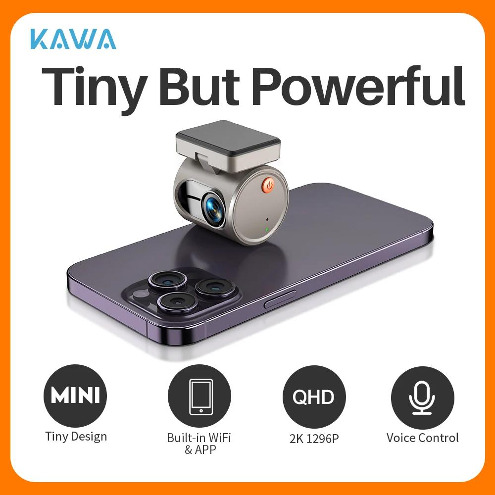 Mini caméra de tableau de bord 2K pour voiture DVR Dash Cam KAWA MINI 3 enregistreur vidéo commande 