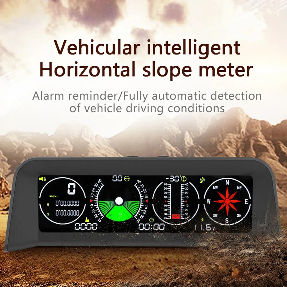 X90 GPS vitesse PMH KMH compteur de pente intelligent inclinomètre boussole de voiture HUD pas d'inc