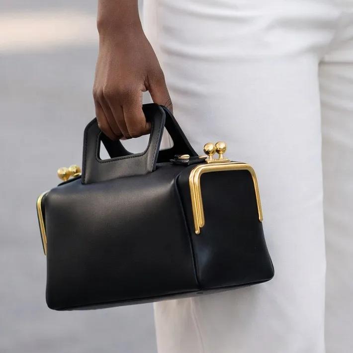 Sac de voyage élégant de couleur unie, sac de luxe de grande capacité en cuir, sacs à couches pour f