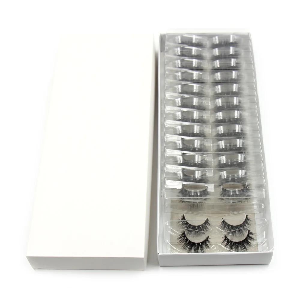 LEHUAMAO10/100 paires de cils de vison en gros doux moelleux court faux cils extension de cils natur
