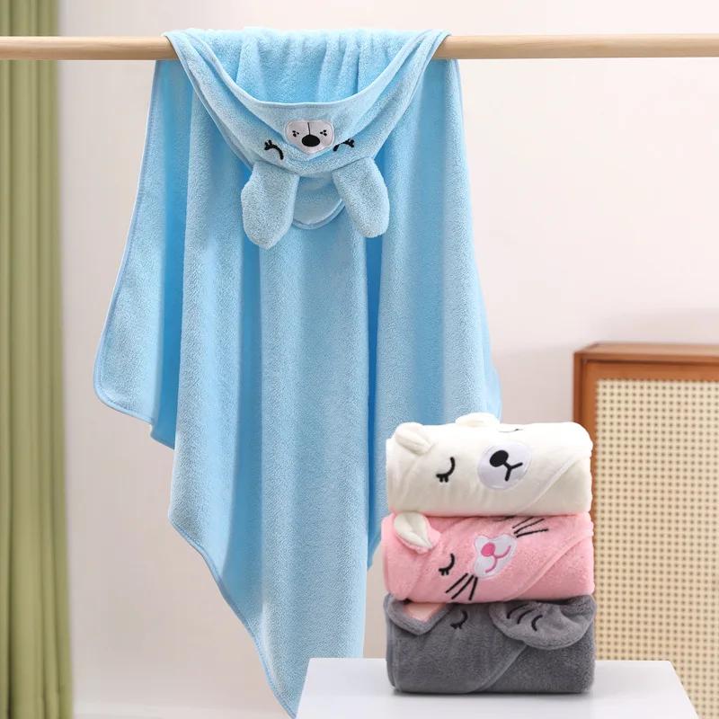 Serviettes de bain pour bébé, dessin animé, douce, à capuche, pour nouveau-né, couverture, mignon, p