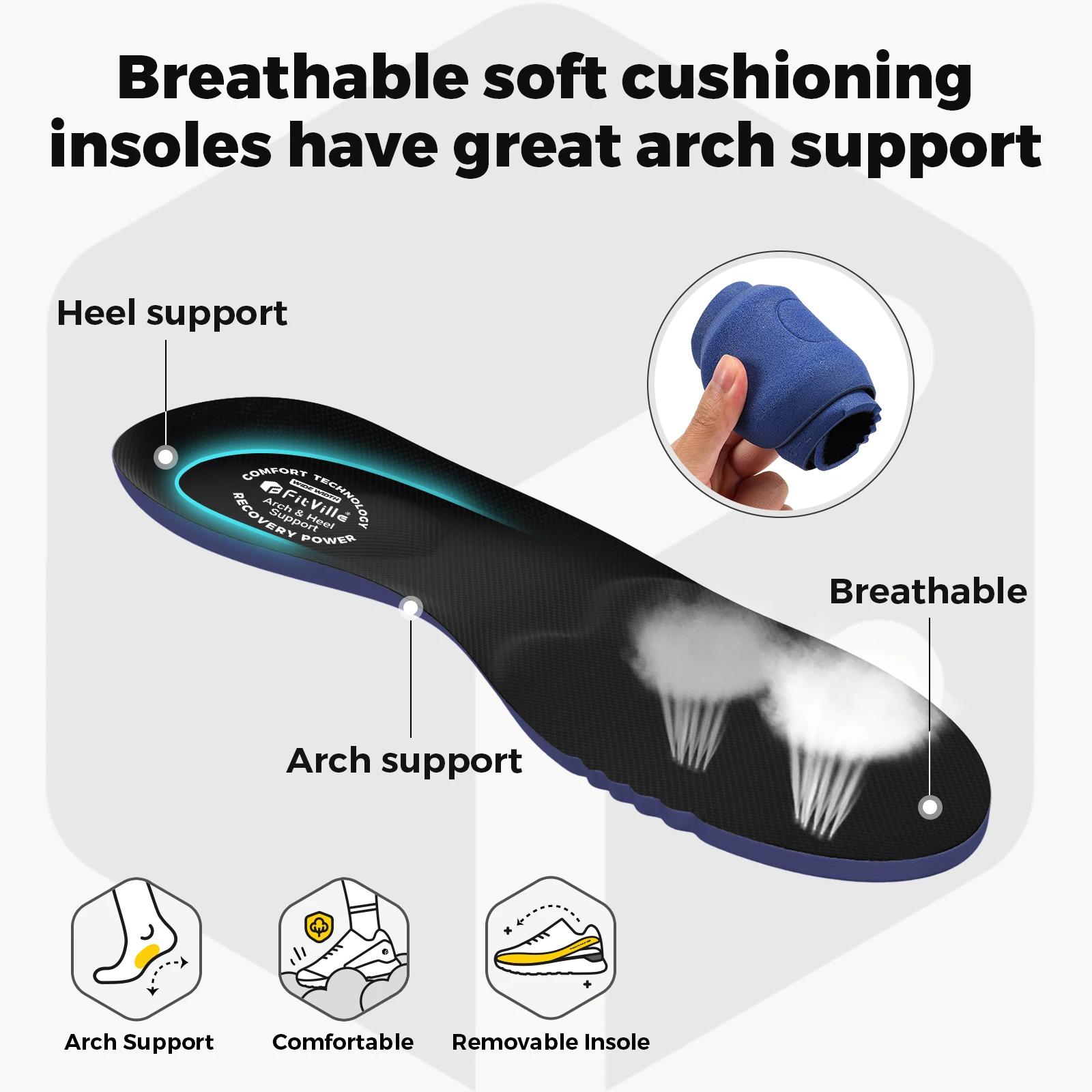 Chaussures de marche Fittington confortables et larges pour hommes, chaussures de sport antidérapant