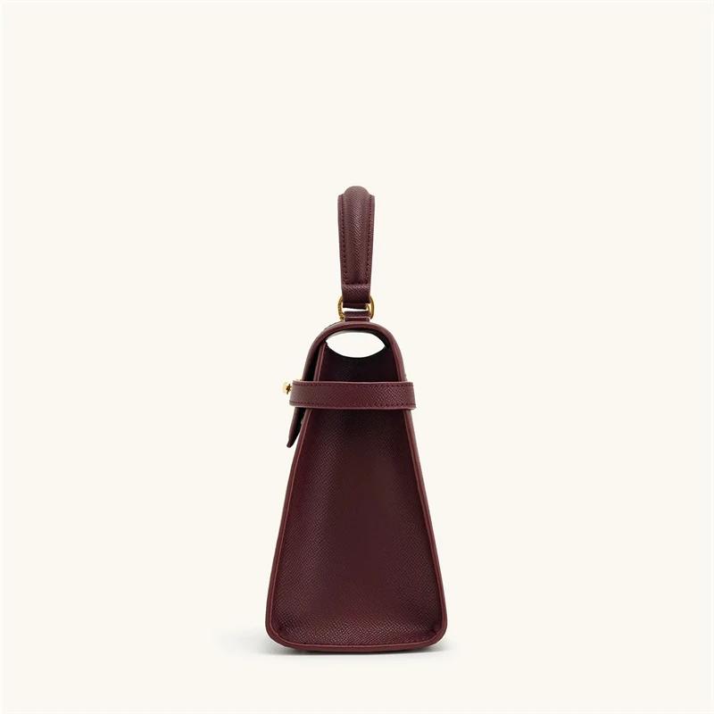 Sac à main femme JW PEI Elise, design tendance 2026, nouveau sac bordeaux, grand sac carré bandouliè