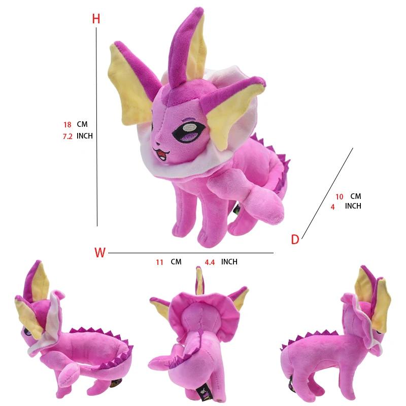 Peluche douce Leafeon Vaporeon Glaceon SylLion Espeon Umbreon Vaporeon SylLion, jouet à collectionne