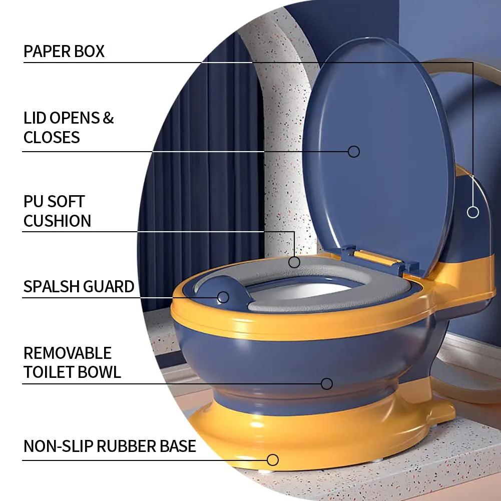 Siège de toilette d'entraînement à la propreté pour enfants, siège réaliste pour les tout-petits, co