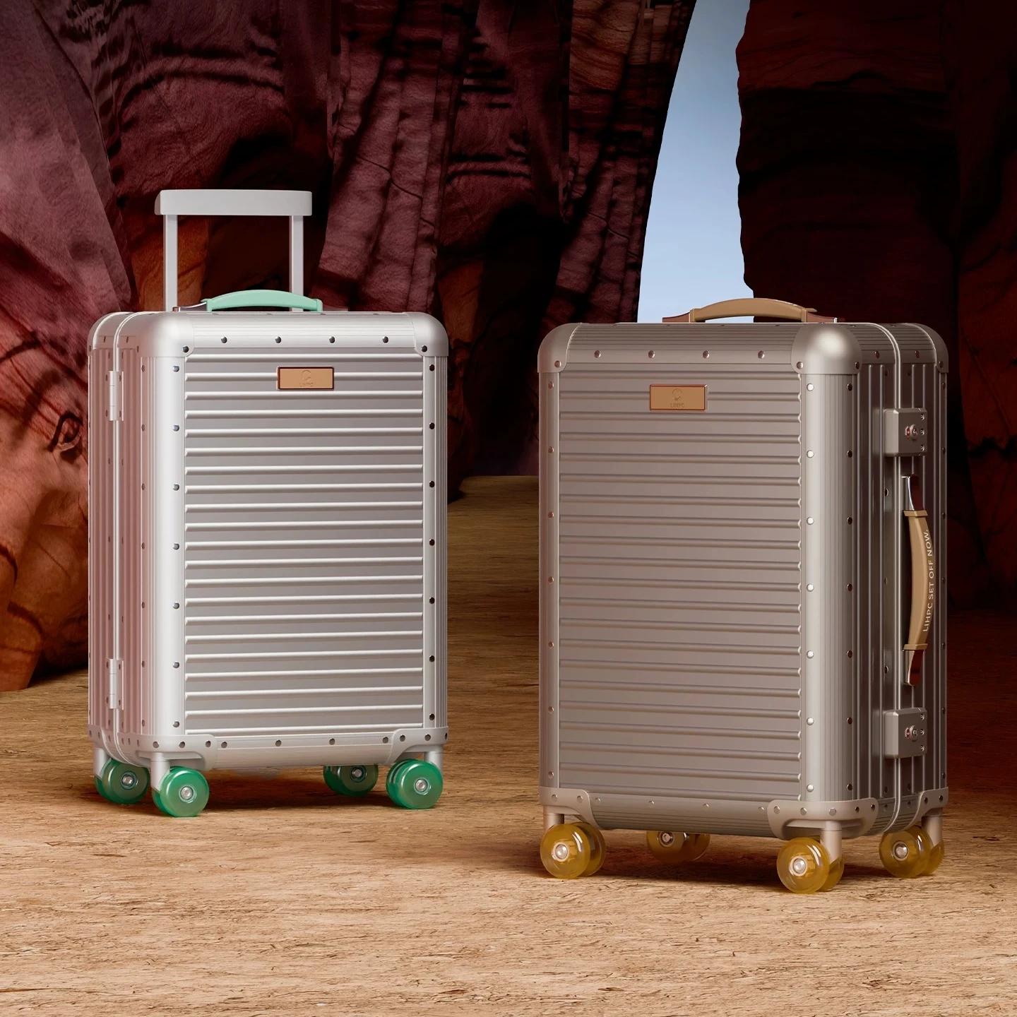 Nouvelle Valise 2026 en Alliage Aluminium-Magnésium de Haute Qualité, Bagage à Roulettes 20/24 Pouce