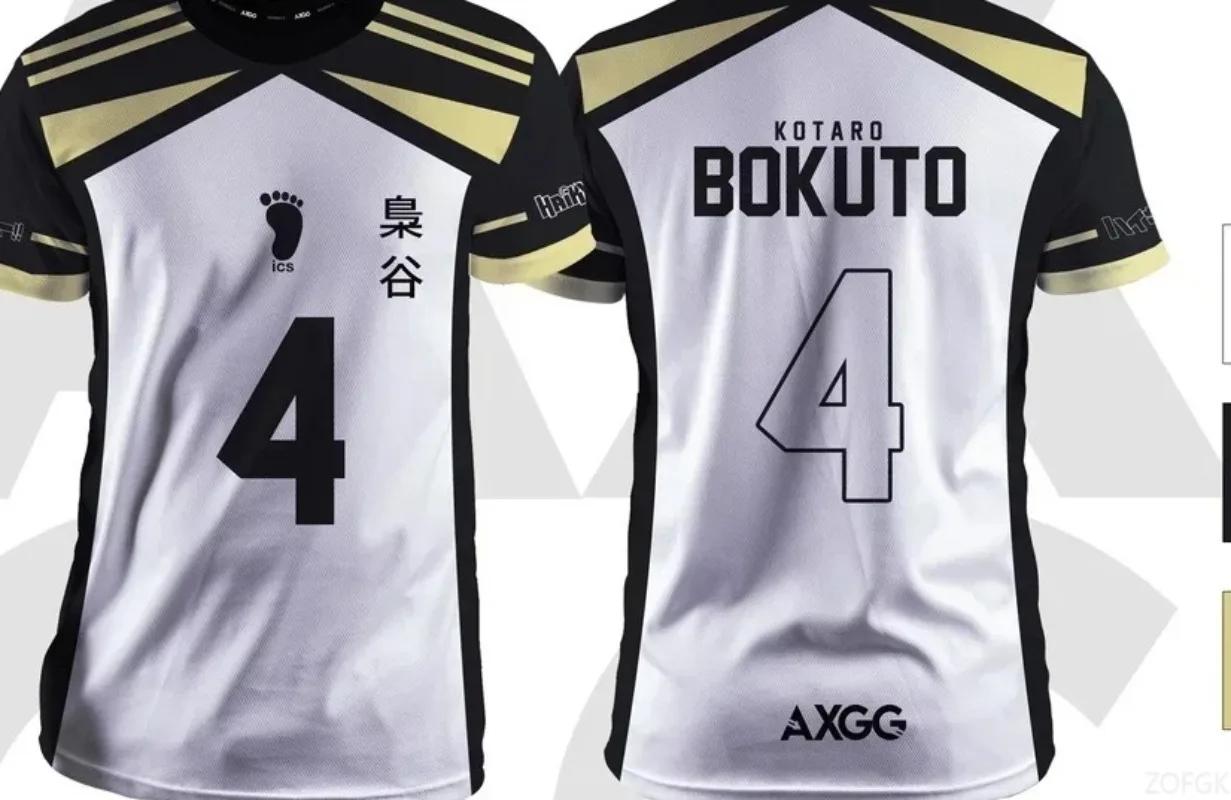 Haikyuu Fukurodani Bokuto Anime hommes T-Shirts 2025 nouvelle mode d'été maillot décontracté col ron