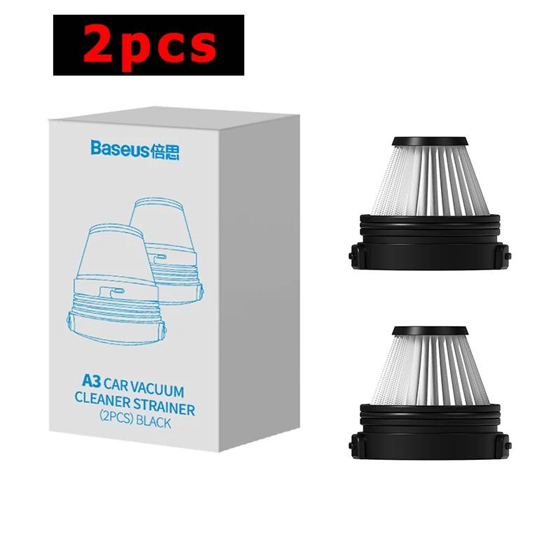 Baseus 2 pièces filtre Nano HEPA pour filtres d'aspirateur de voiture A3 15000Pa