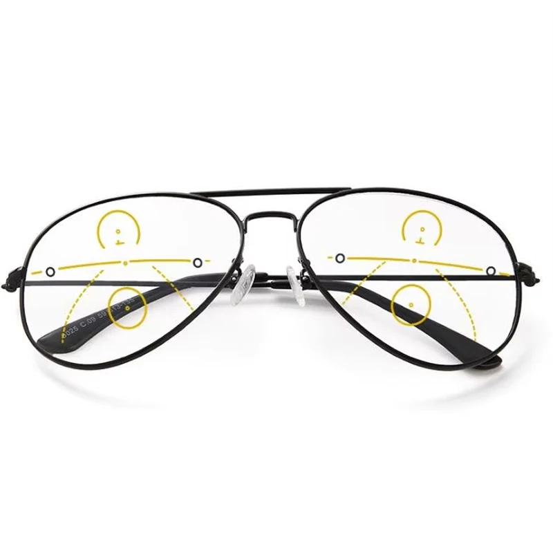 Lunettes de lecture multifocales progressives photochromiques intelligentes pour hommes, lunettes de