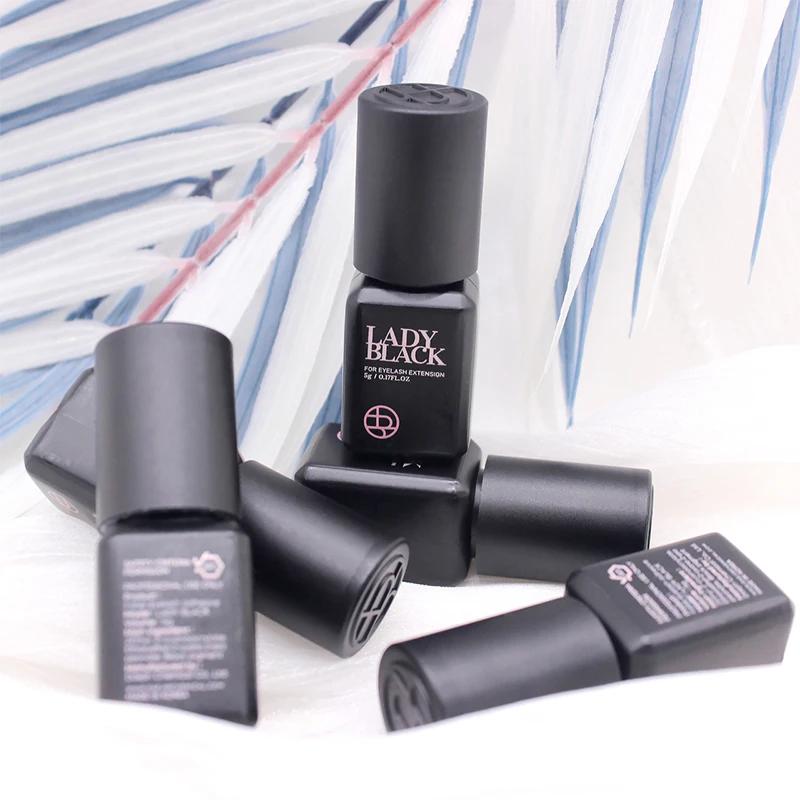 Colle noire originale pour Extension de cils, 10 bouteilles, avec sac Original, faible Irritation, 5