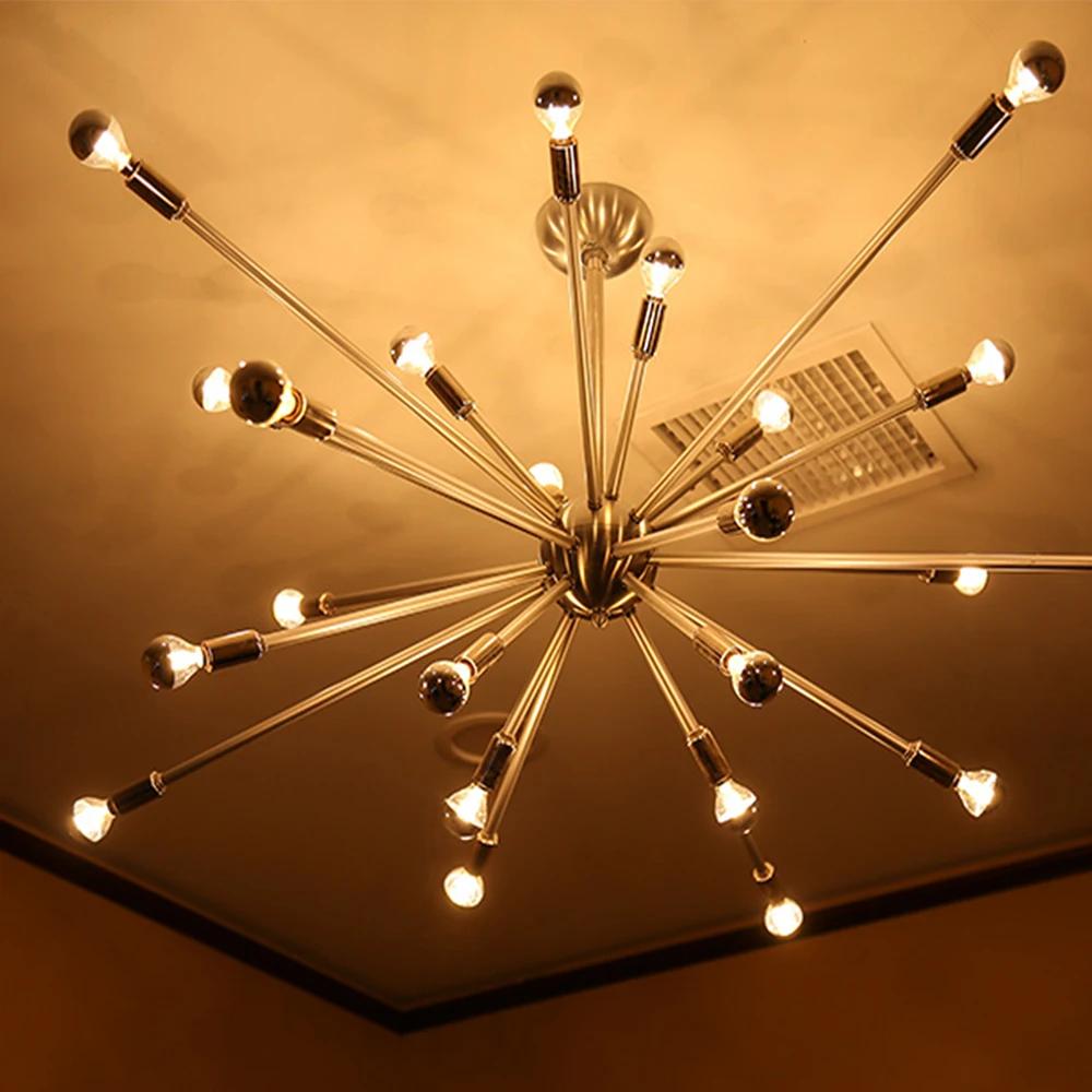 Ampoule LED Vintage à Pointe Argentée, Demi Chrome, Lampe Décorative, 40W, Filament Égal, Miroir, E1