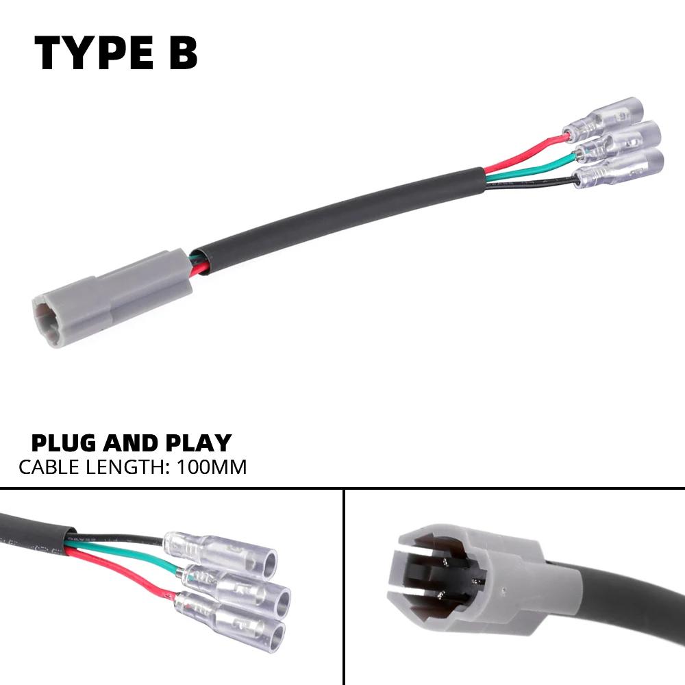 Adaptateur de fil de connecteur de câble d'éclairage de plaque d'immatriculation, pour YAMAHA MT07 M