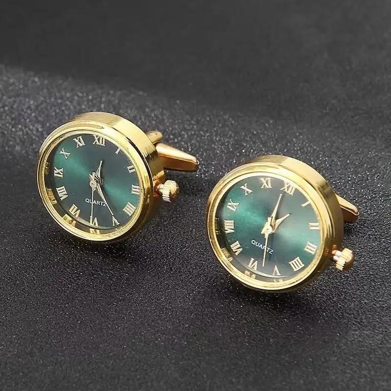 Boutons de manchette de montre pour hommes, chemises de cou, boucle de luxe, Business fonctionnelle,