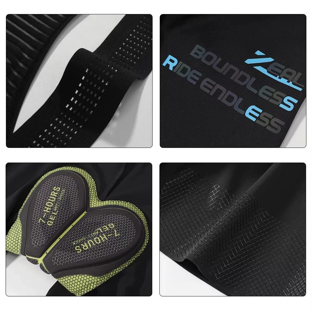 Ensemble de shorts de cyclisme pour hommes ZRSE, été, tissu respirant et élastique, shorts de sport 