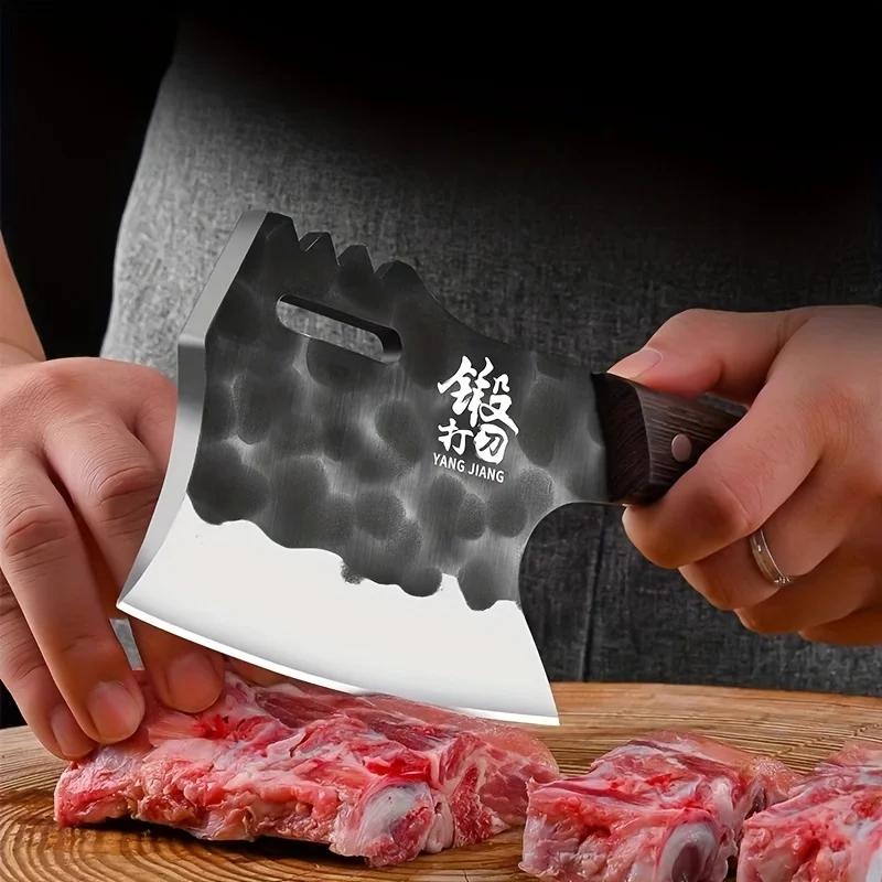 Couteau à découper épais, couteau spécial pour couper les os, couteau de boucher, adapté à la cuisin