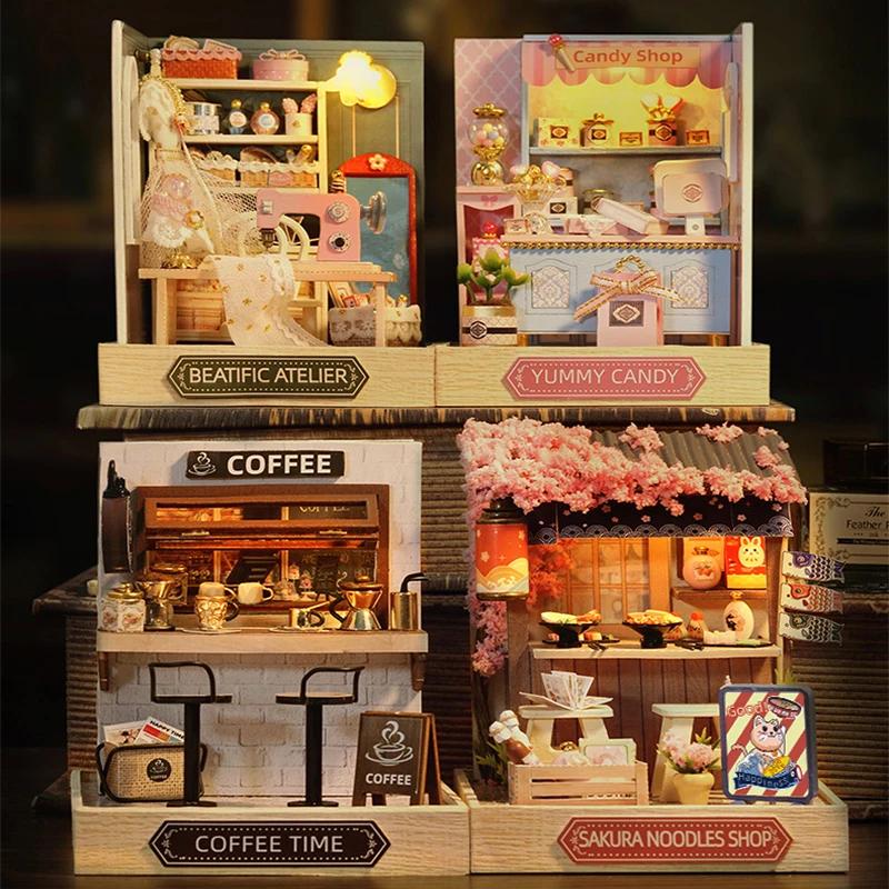 Mini maison de poupée Miniature, Kit de bricolage pour petite maison, jouets de salle de fabrication