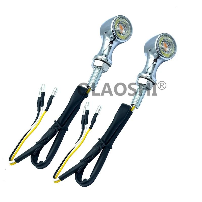 Clignotants de moto marqués E 3 en 1, lampe de Direction avant LED, indicateur arrière, clignotant, 