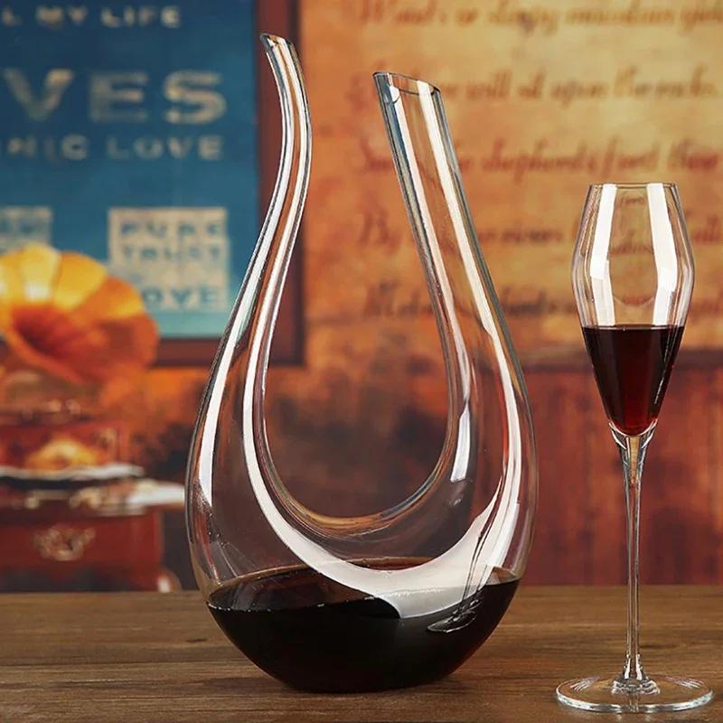 Grand carafe de 1500ML, fait à la main, cristal, vin rouge, verres à Champagne, bouteille, pichet, v