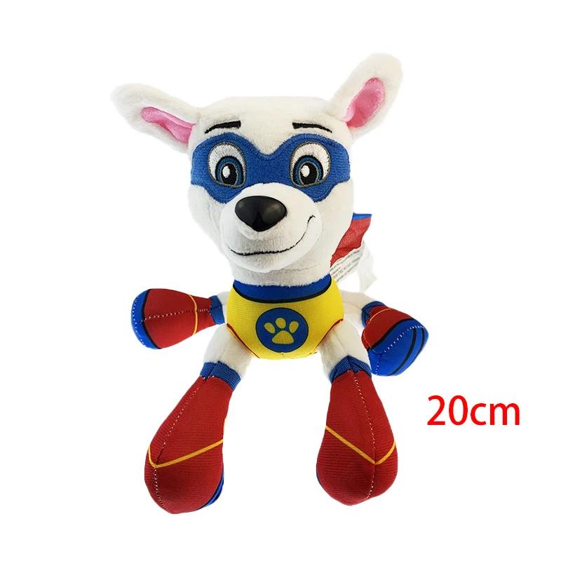 19 cm dessin animé chien patte en peluche poupée Chase Rock Animal chien dessin animé modèle figurin