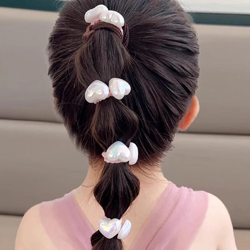 10 pièces/ensemble mignon bébé fille cheveux amour bandes dessin animé amour coeur étoile cheveux cr