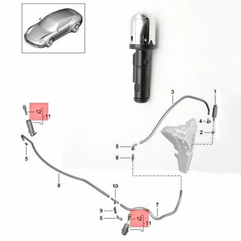 Buse de lavage de phares avant, Jet de pulvérisation pour Porsche Panamera 911 Boxster 991 Cayman 71