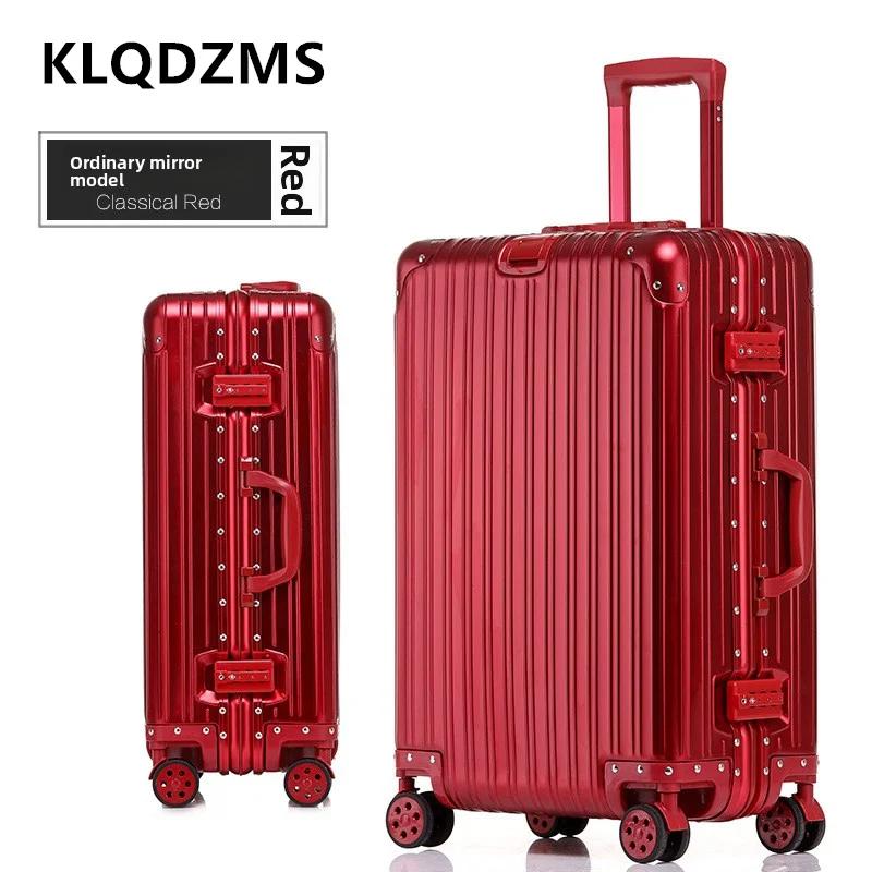 KLQDZMS valise de haute qualité tout en aluminium et alliage de magnésium boîte d'embarquement boîti