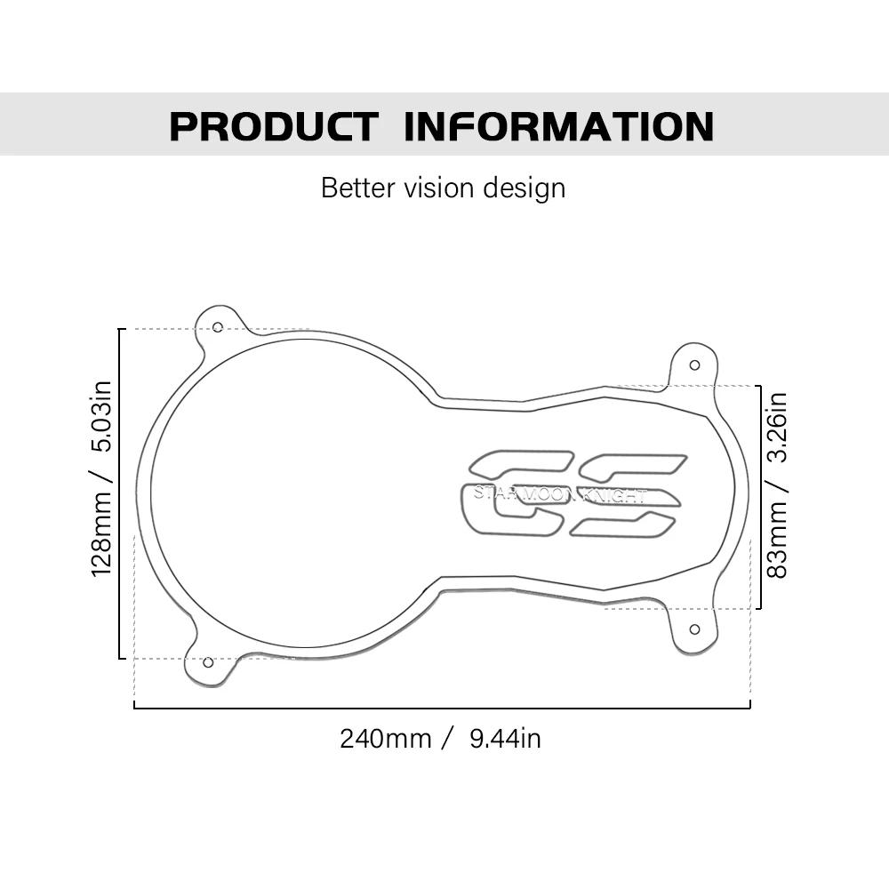Protecteur de Lumière de Sauna en Acrylique pour Moto, Juste de Protection pour BMW Runder GS R1250G