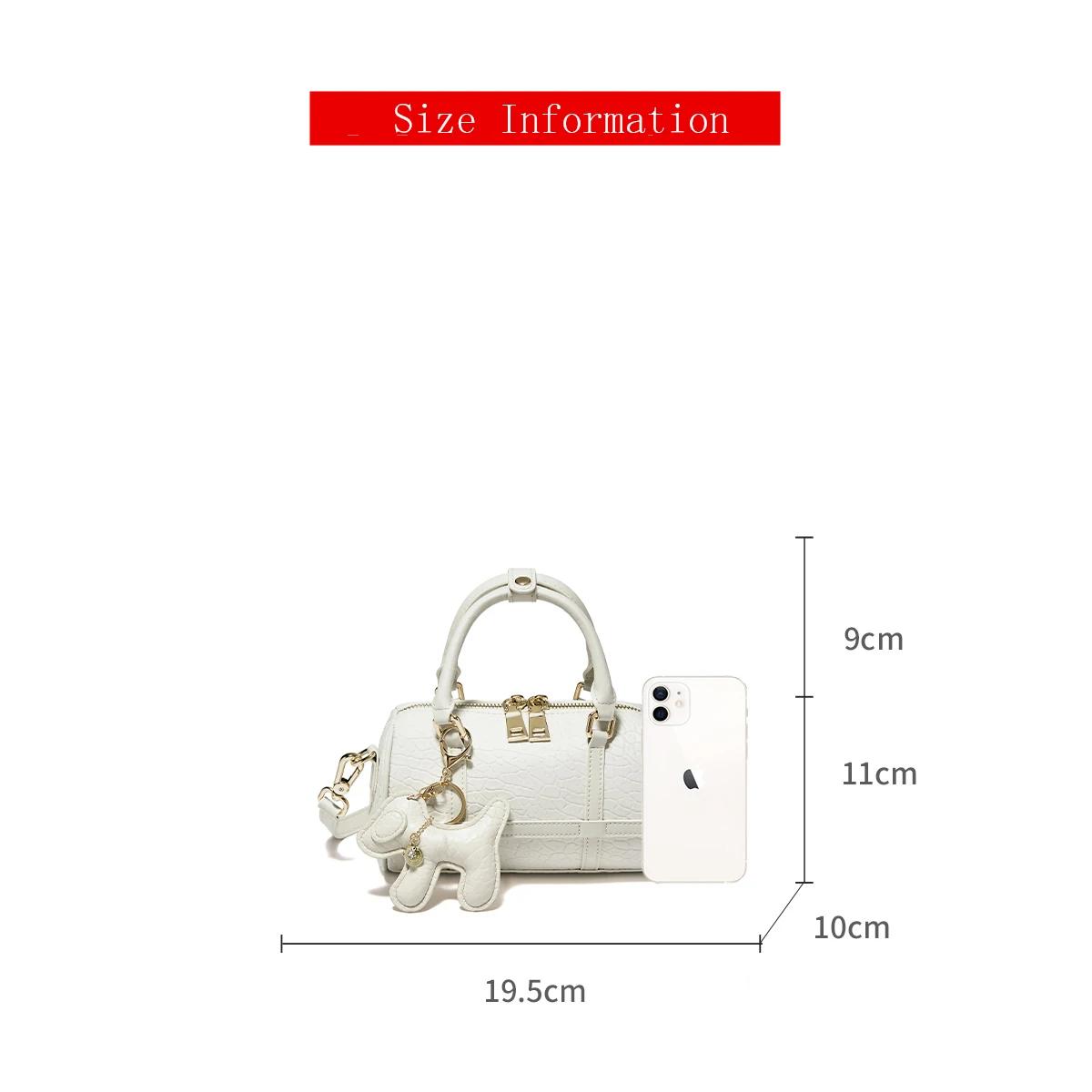 FOXER 2026 Nouveau Sac à Main Femme Tendance Sac Baril en Cuir de Vachette Texturé Sac Bandoulière D