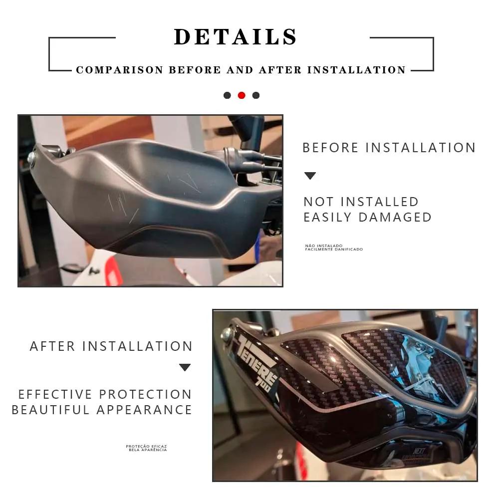 Tenere 700 autocollants accessoires de moto 3D résine époxy autocollant Protection autocollants Kit 